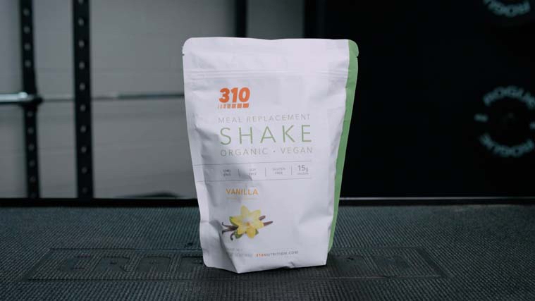 310 Meal Replacement Shake in BarBend testing garage