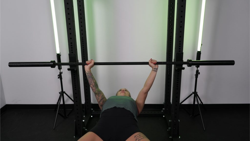 Using the Iron Bull Competition bar in rack