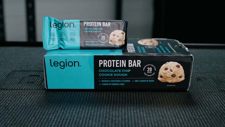 Legion High-Protein Bar in BarBend testing gym