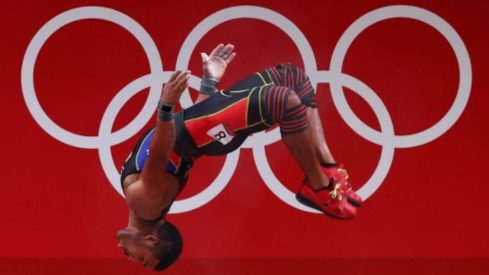 Win or Lose, Weightlifters Love Doing Backflips When They Compete