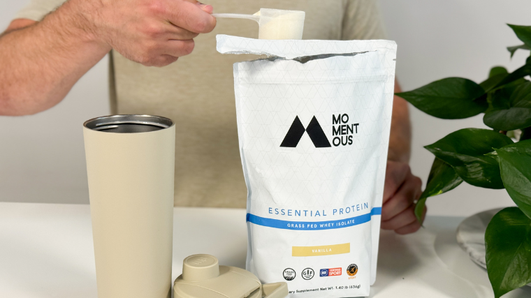 Momentous Whey protein powder